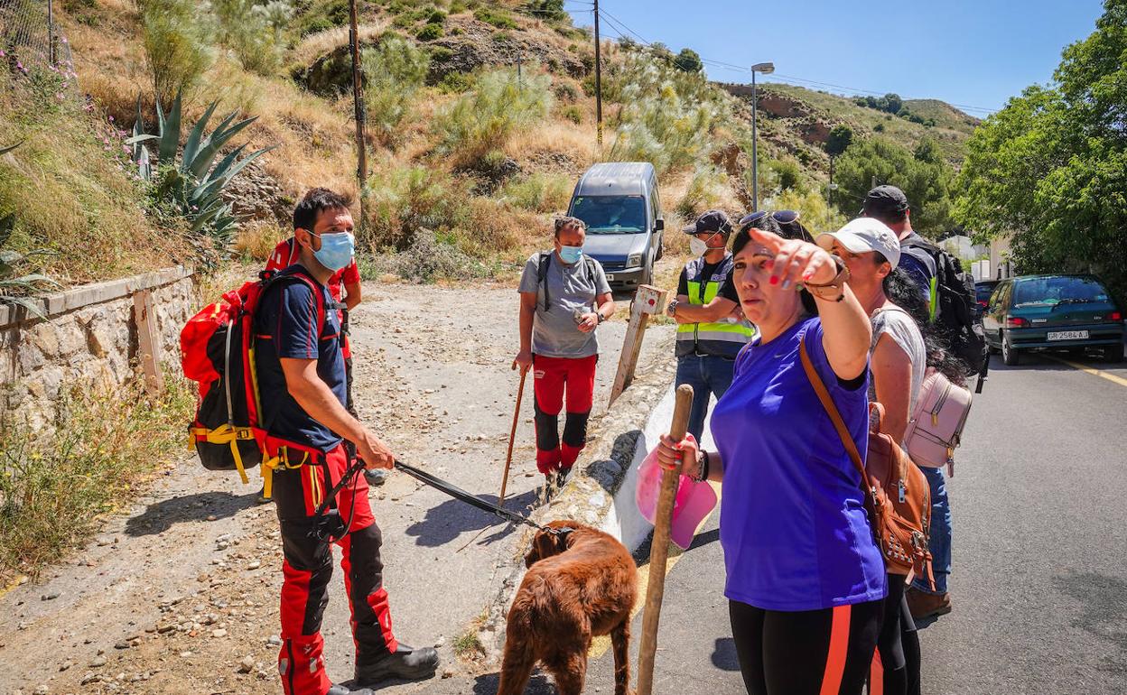 Imagen de la batida de este sábado para encontrar a Gabriel García Limones. 