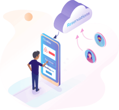 Simulación virtual del producto de Chekin.