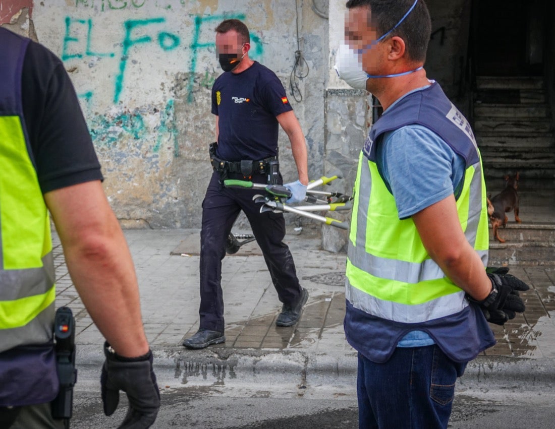 Policía Nacional ha registrado 36 viviendas y ha encontrado centenares de plantas de marihuana