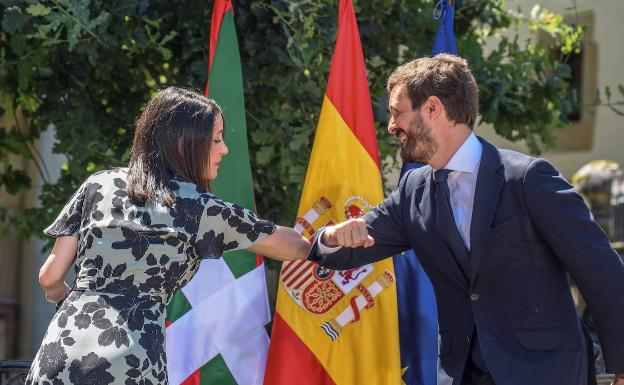 Arrimadas y Casado. 