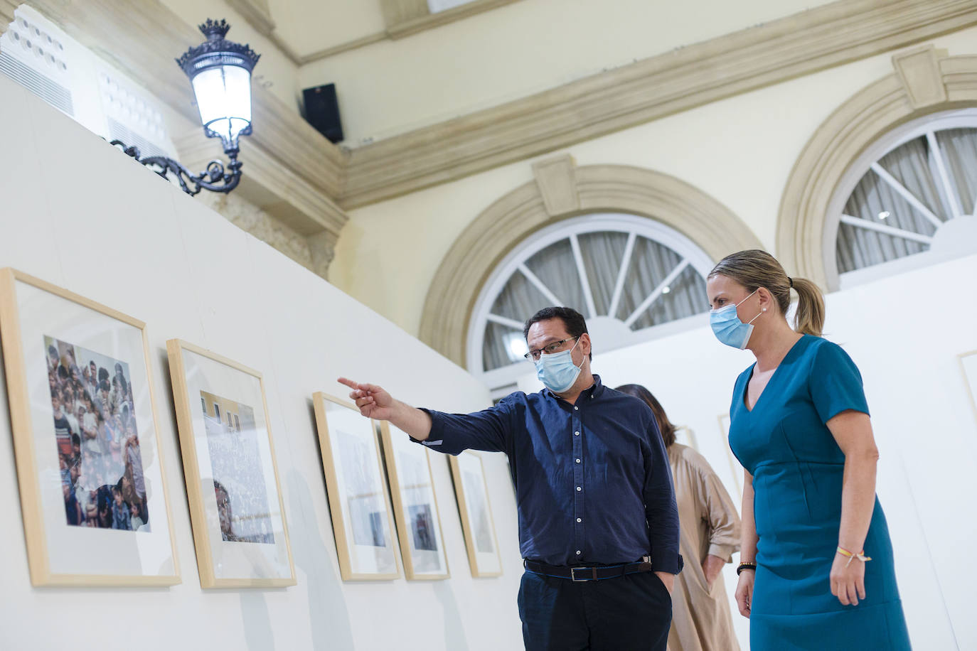 Inaguración de la exposición 'La Chanca en color', de Pérez Siquier. 