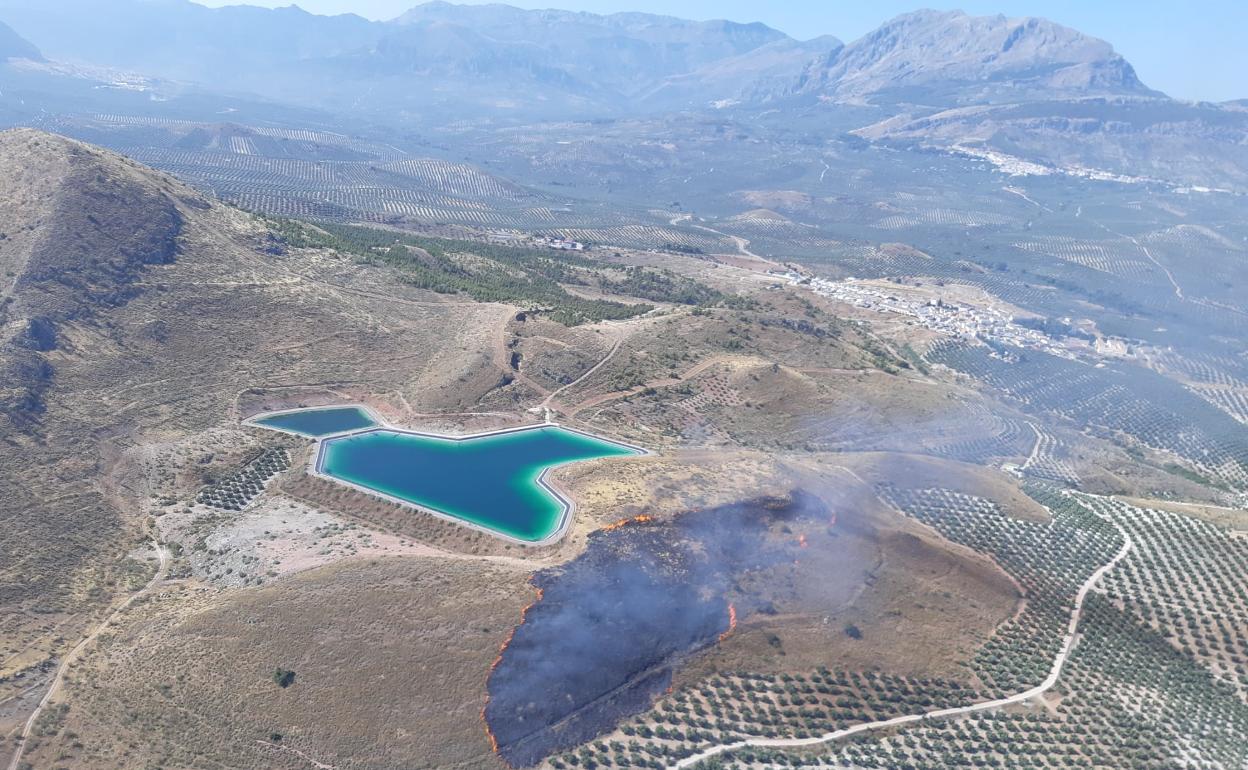 Imagen del incendio.