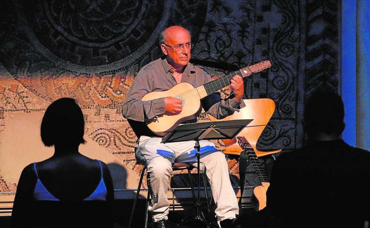 José Miguel Moreno, anoche en el Museo Arqueológico.