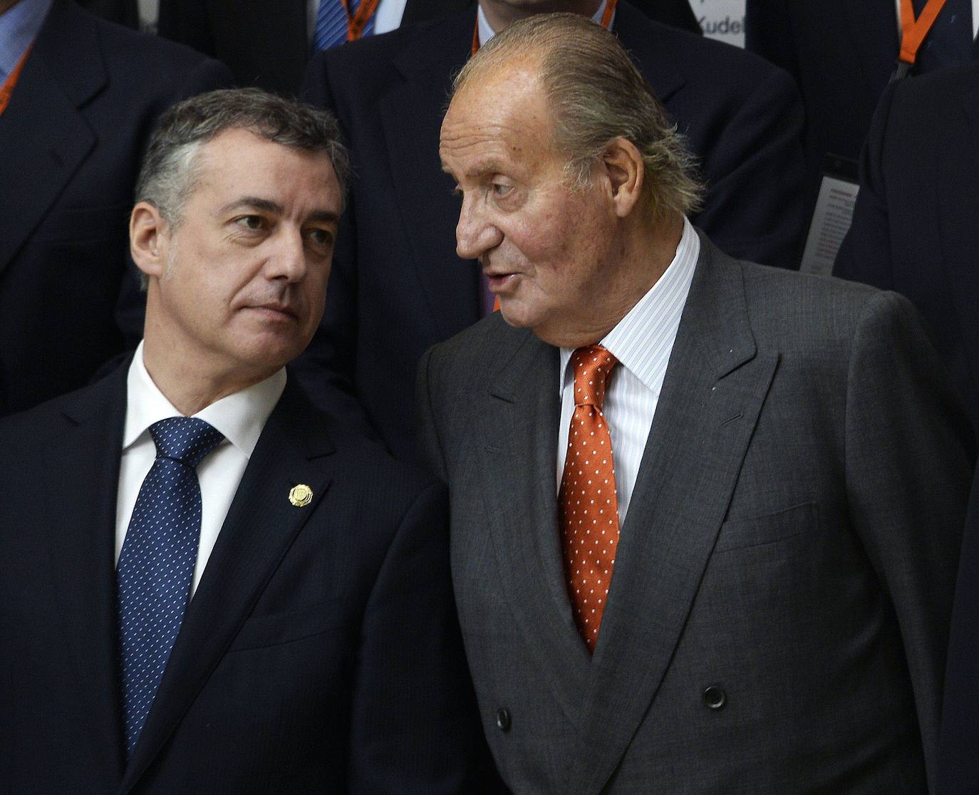 2014. Juan Carlos I y el lehendakari Iñigo Urkullu.