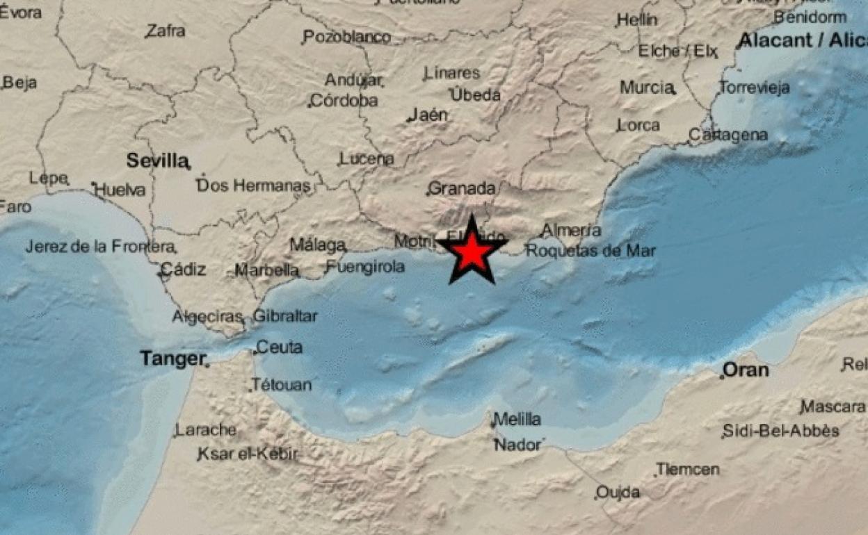 Terremoto en la provincia de Granada este sábado.