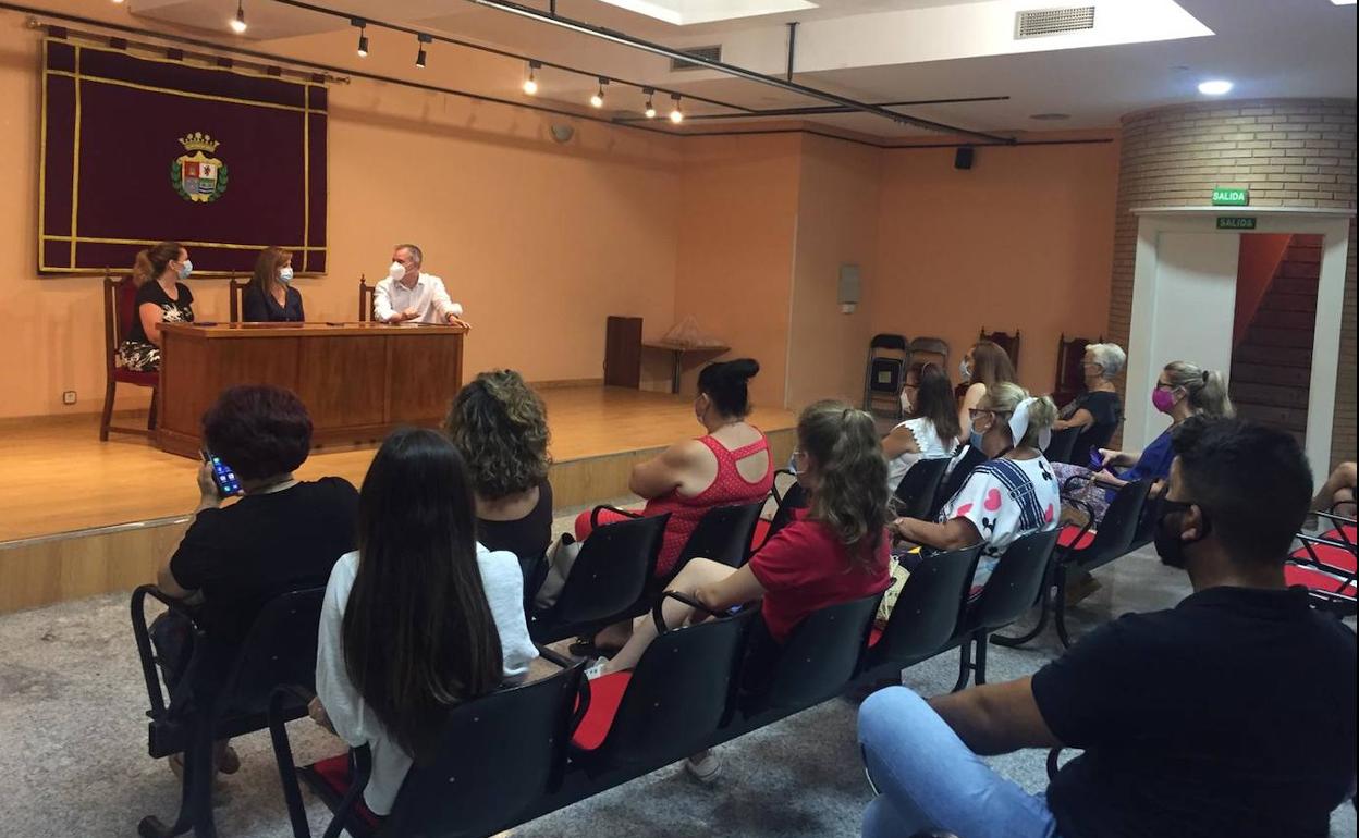 Acto de homenaje en el Ayuntamiento. 