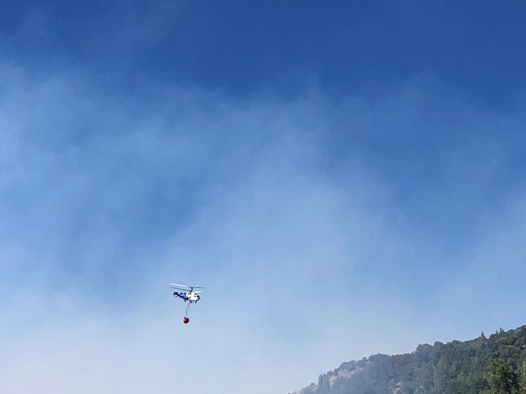 Así se está viviendo el fuego forestal en la Alpujarra