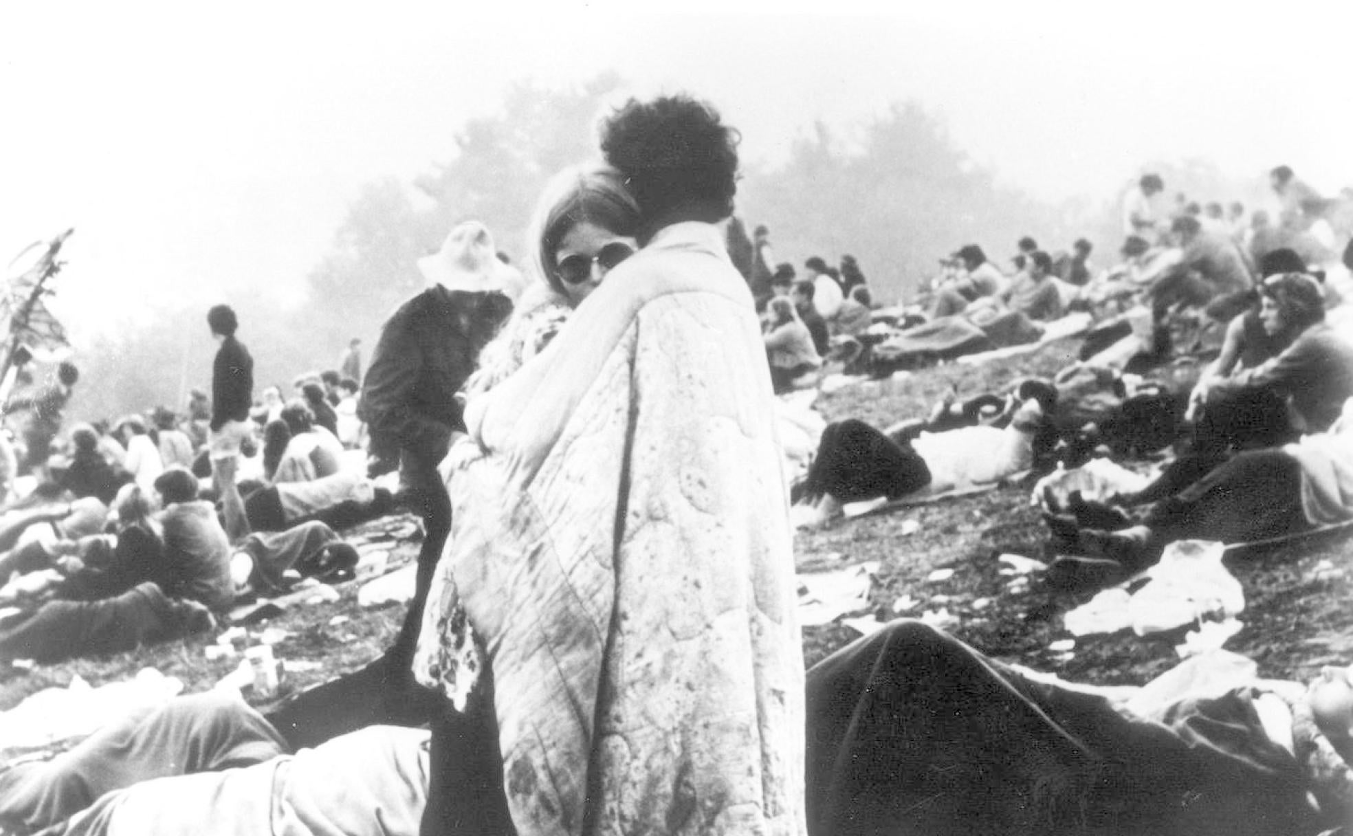 Icónica imagen de la primera edición de Woodstock