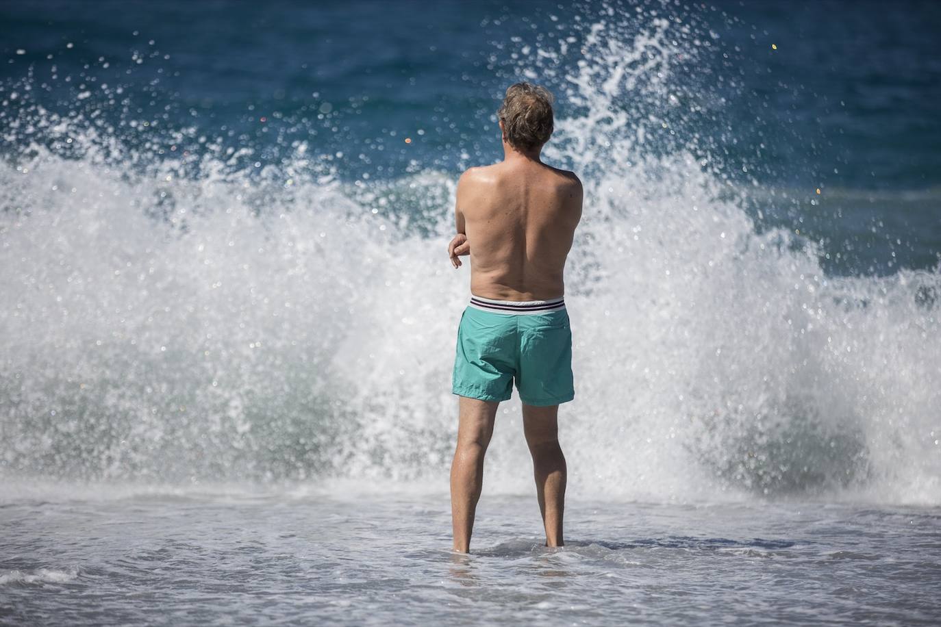 Ambiente en las playas de la Costa Tropical este domingo