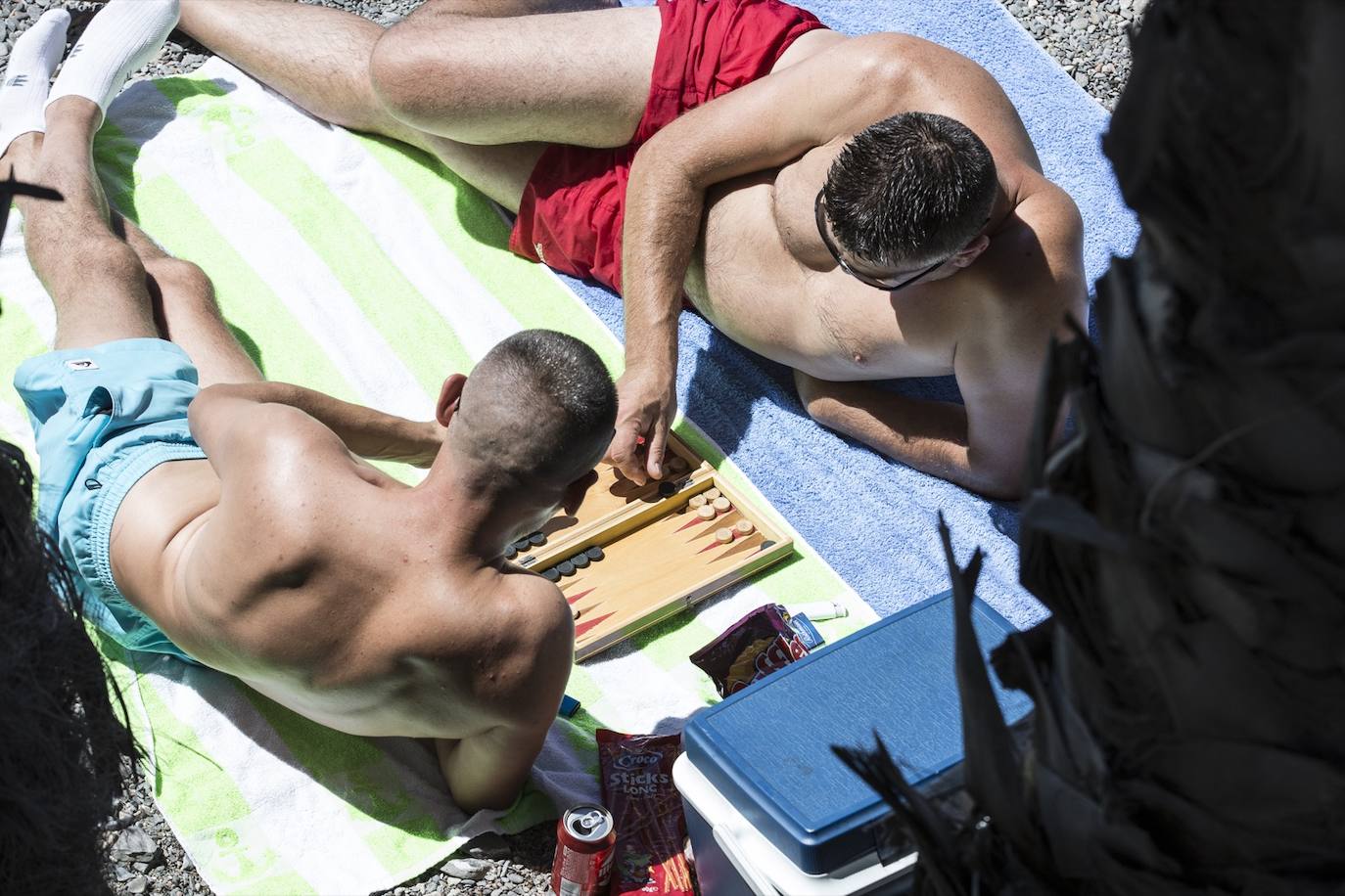 Ambiente en las playas de la Costa Tropical este domingo