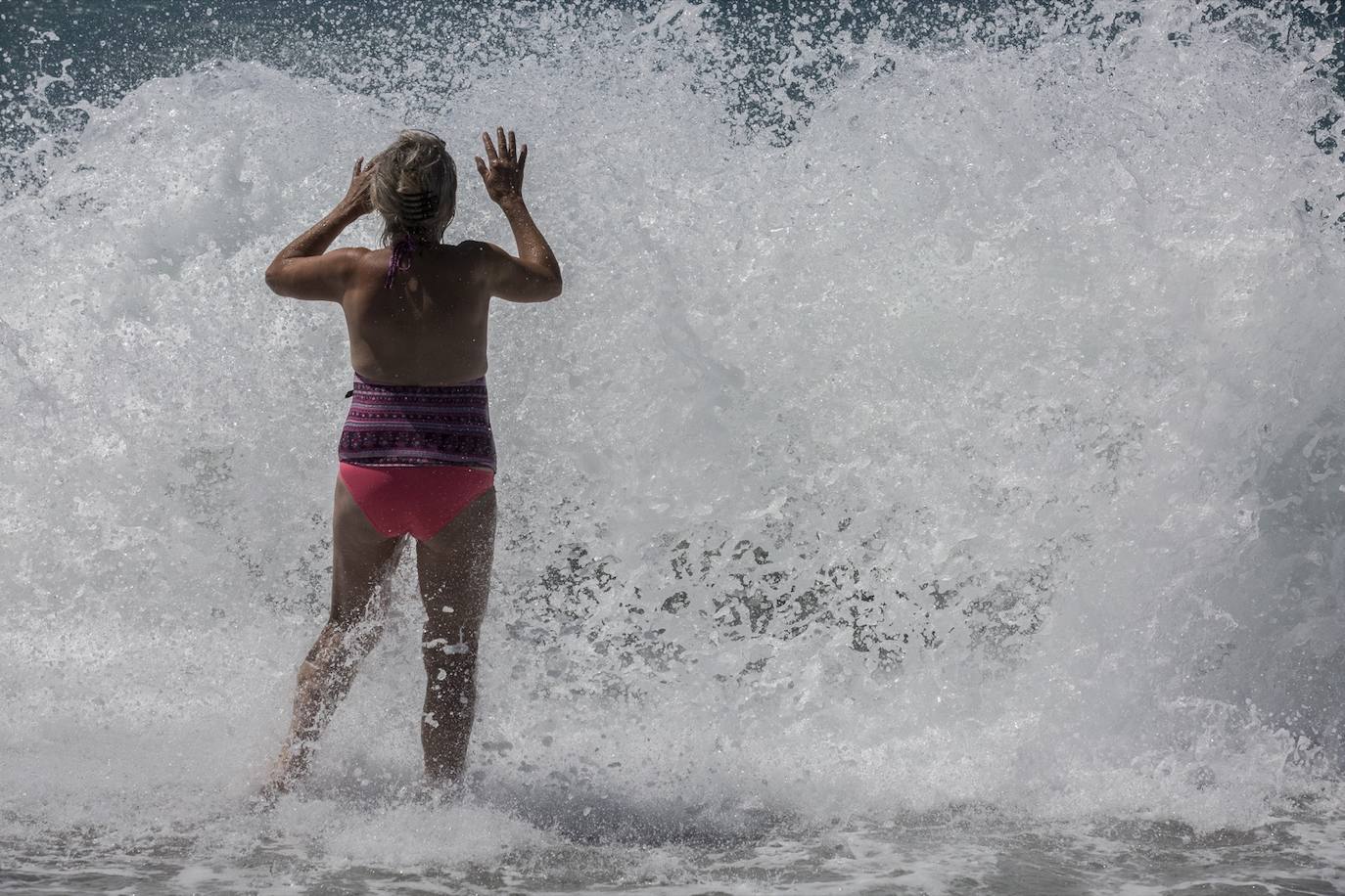 Ambiente en las playas de la Costa Tropical este domingo