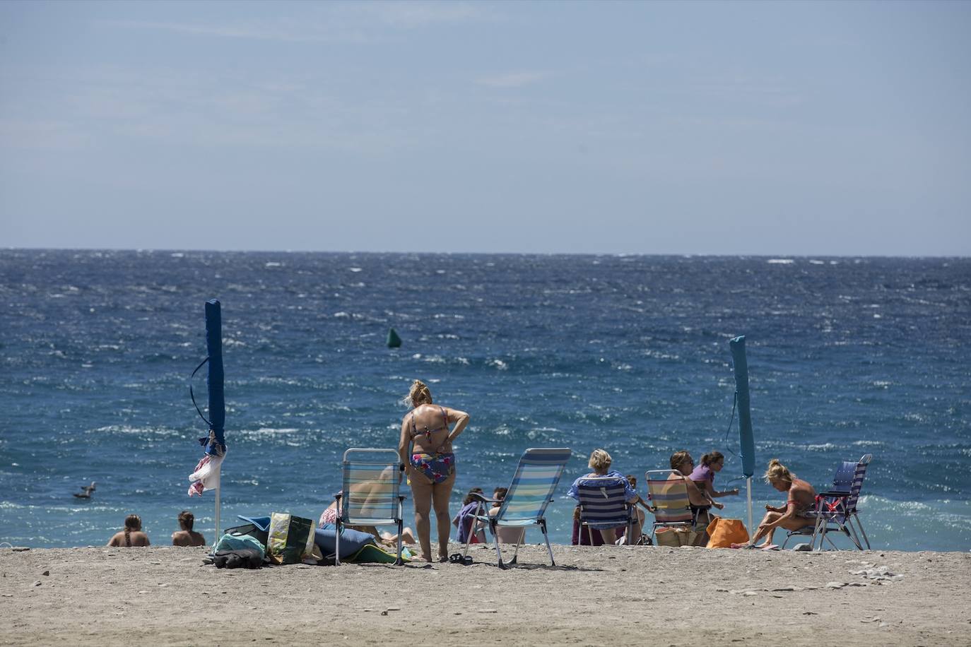 Ambiente en las playas de la Costa Tropical este domingo