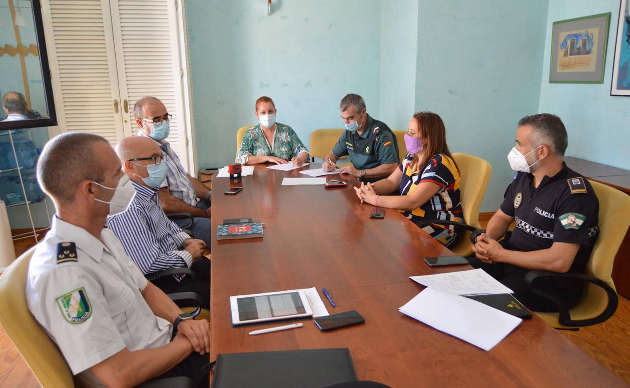 Reunión de la Junta Local de Seguridad de Salobreña.