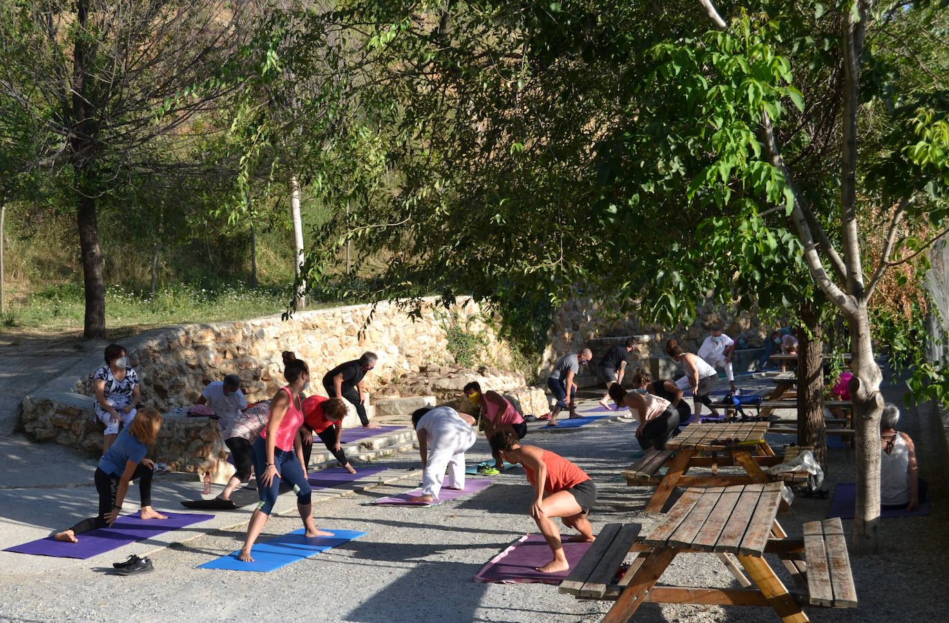 Fotos: El yoga al aire libre coge fuerza
