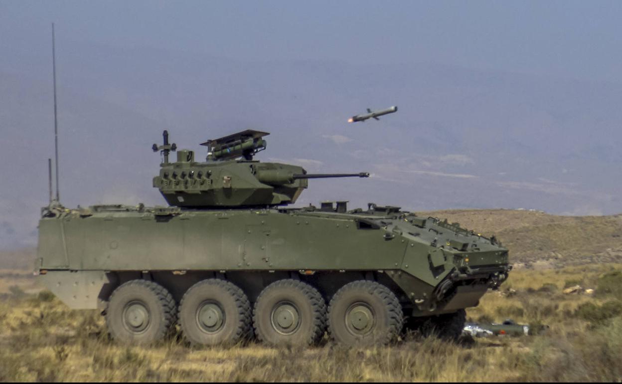 Pruebas de tiro 'Dragón' 8X8 en Viator, recientemente. 