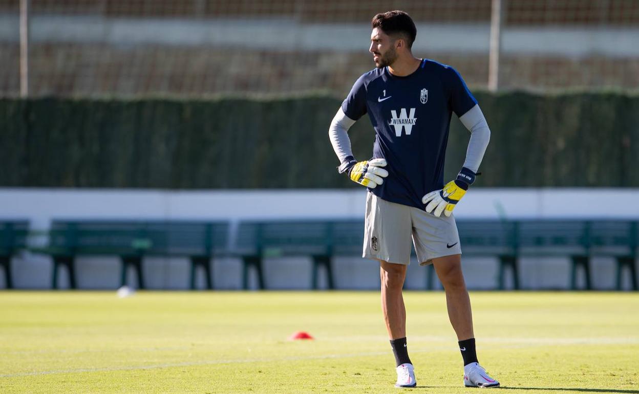 Rui Silva, antes del duelo ante el Málaga. 