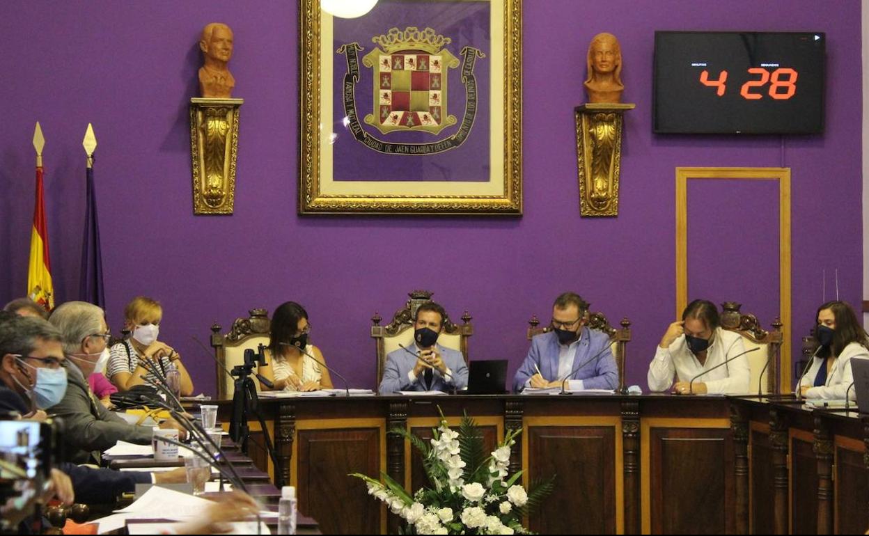 Pleno municipal extraordinario del pasado viernes.