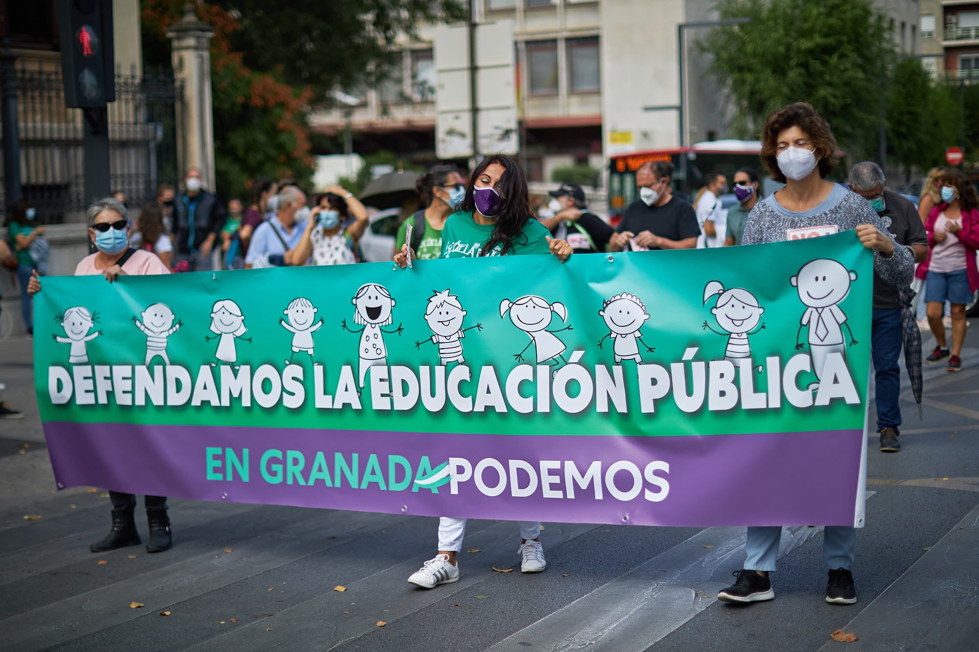 A este parón lectivo le seguirá una manifestación que partirá a las 12.30 horas de la Delegación Educación