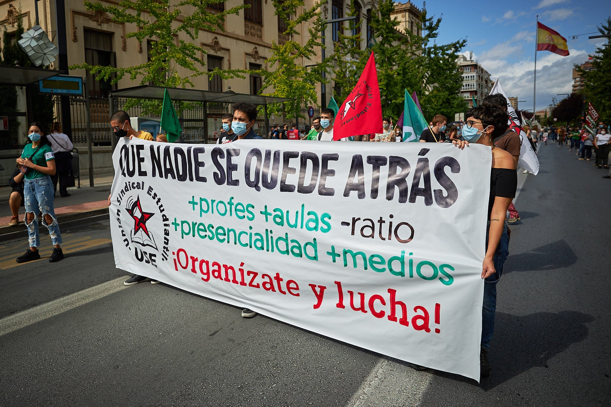 A este parón lectivo le seguirá una manifestación que partirá a las 12.30 horas de la Delegación Educación