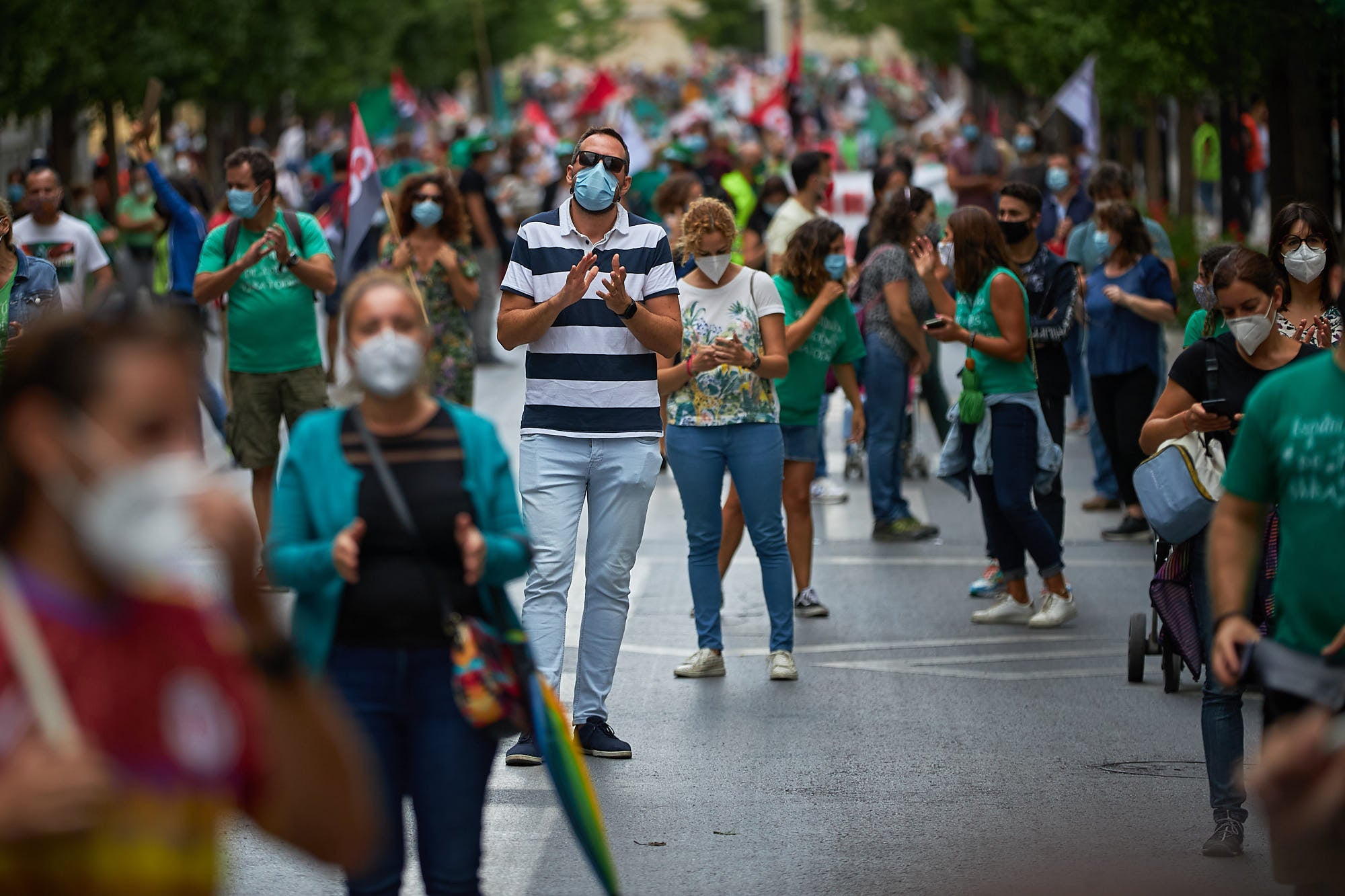 A este parón lectivo le seguirá una manifestación que partirá a las 12.30 horas de la Delegación Educación