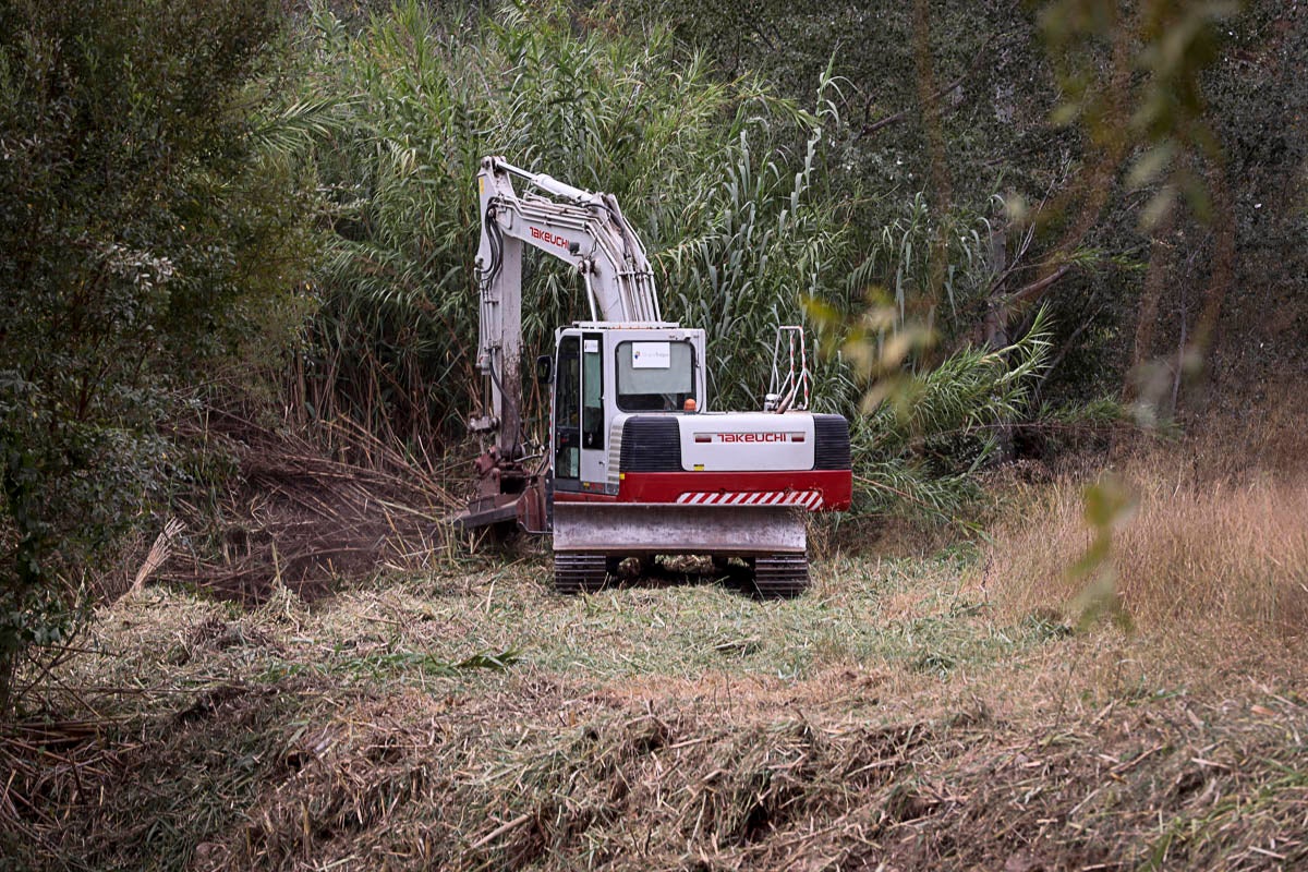 Limpieza de ramblas en la Costa