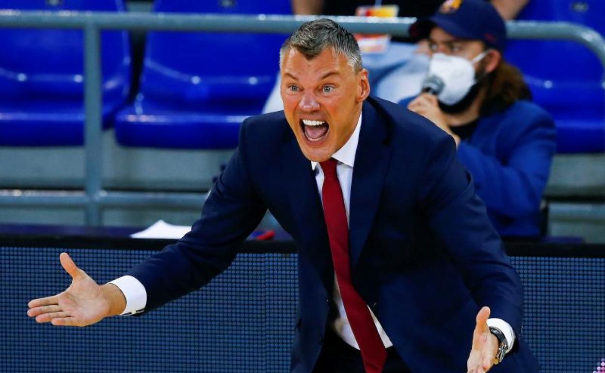 El entrenador del Barça, el lituano Sarunas Jasikevicius. 