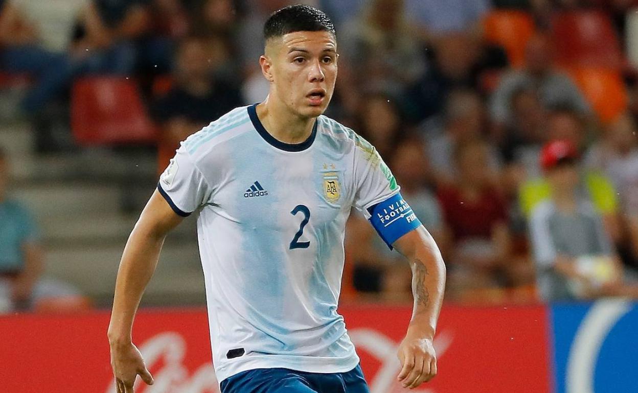 Nehuén Pérez, capitán de la selección argentina sub-23. 