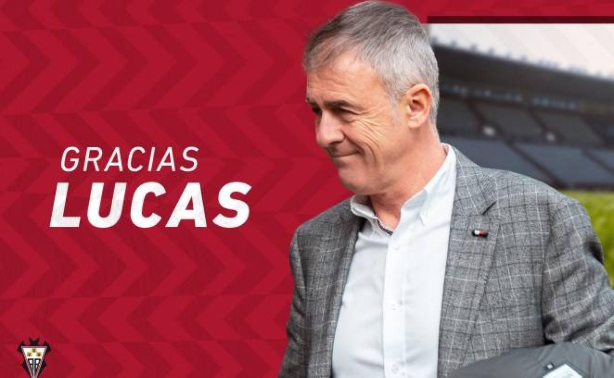 Imagen con la que el equipo castellano-manchego ha anunciado el adiós de Alcaraz. 