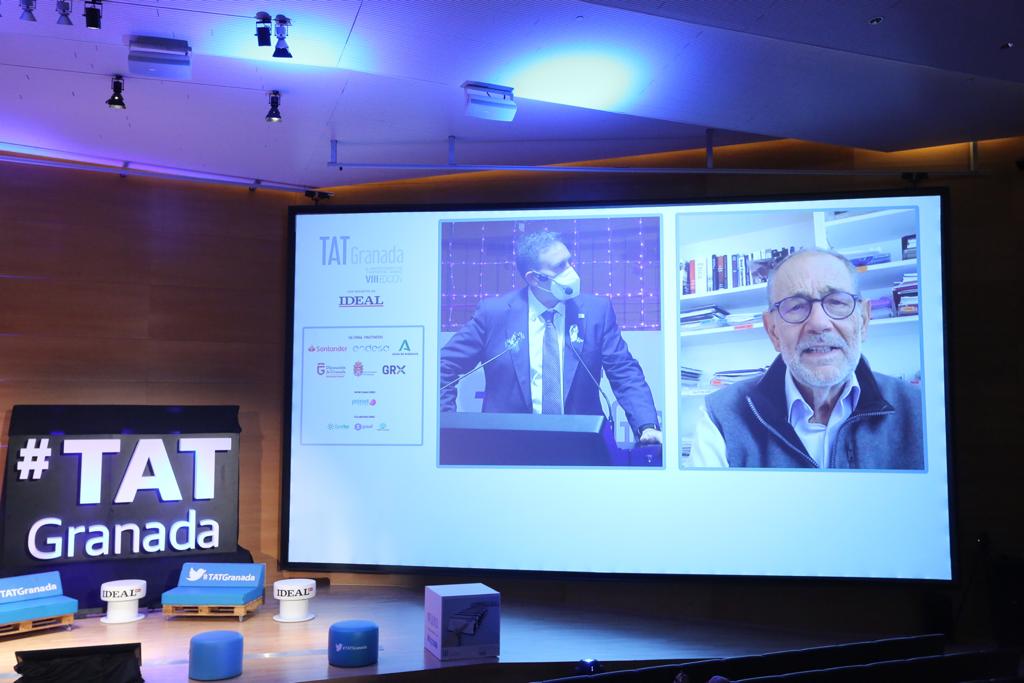 Javier Solana conversó en #TATGranada con José Antonio Rodríguez.