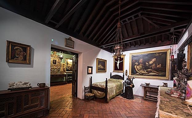 La habitación donde expiró el Santo.