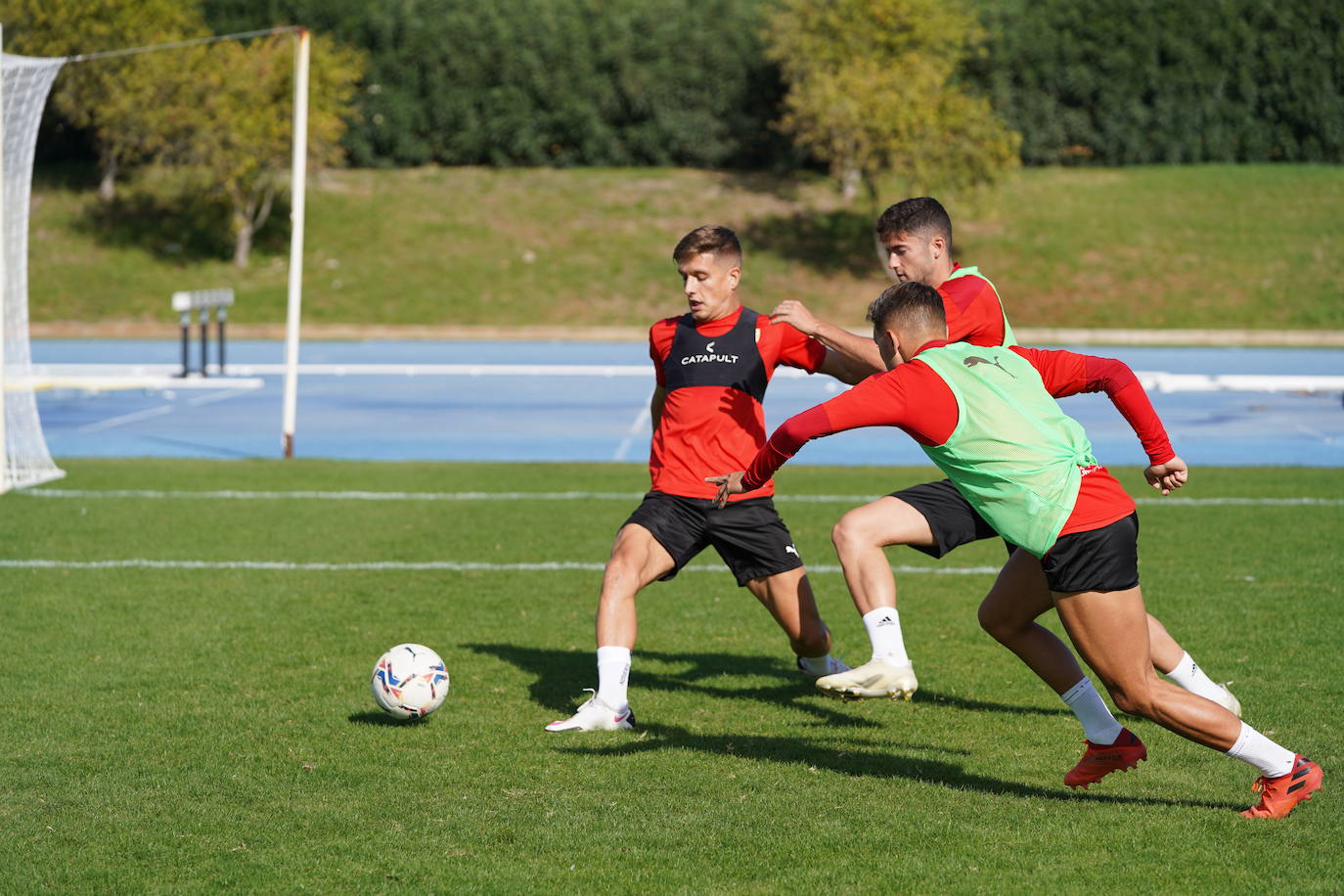 Enbtrenamiento del equipo rojiblanco este lunes