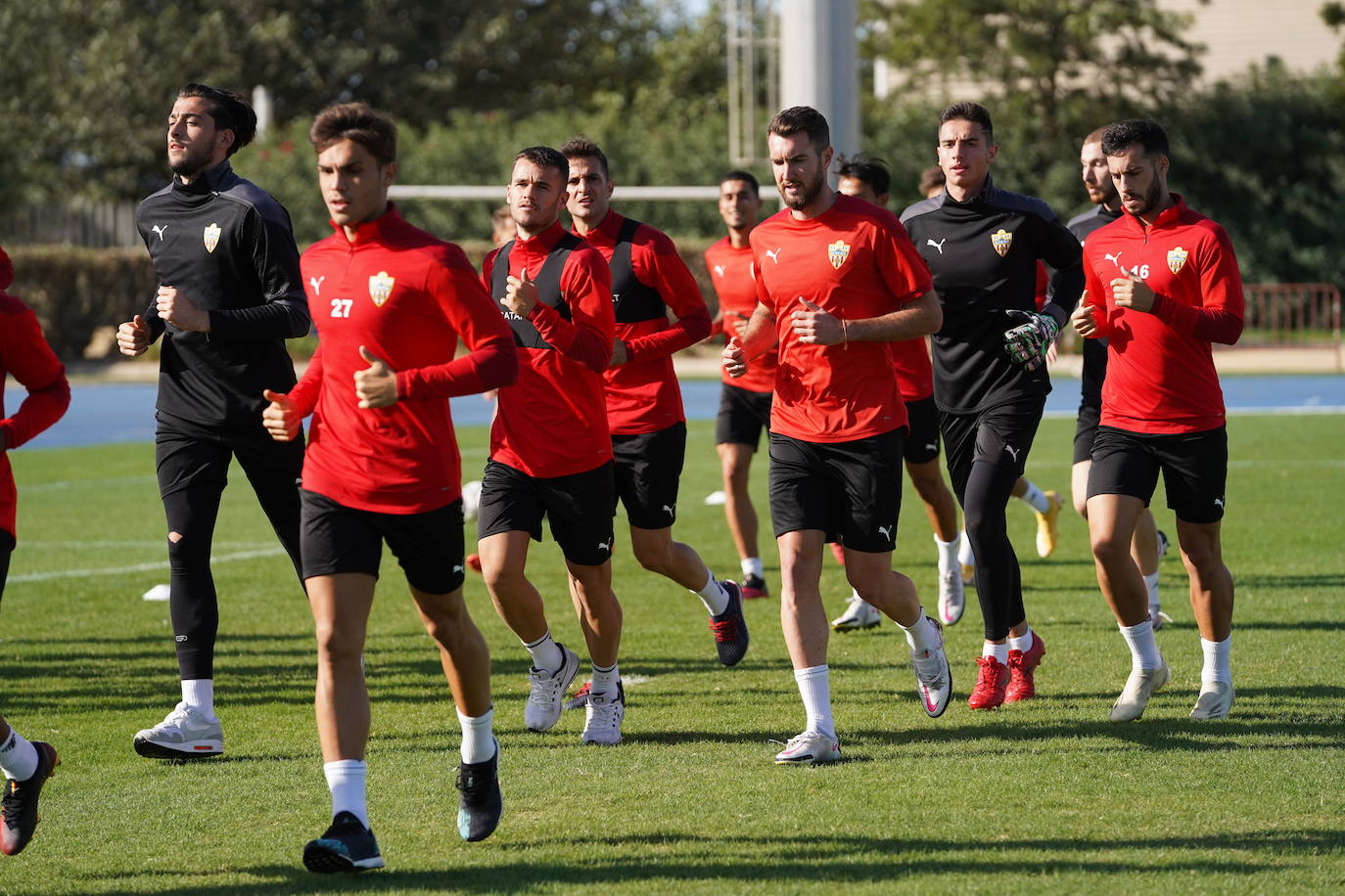 Enbtrenamiento del equipo rojiblanco este lunes