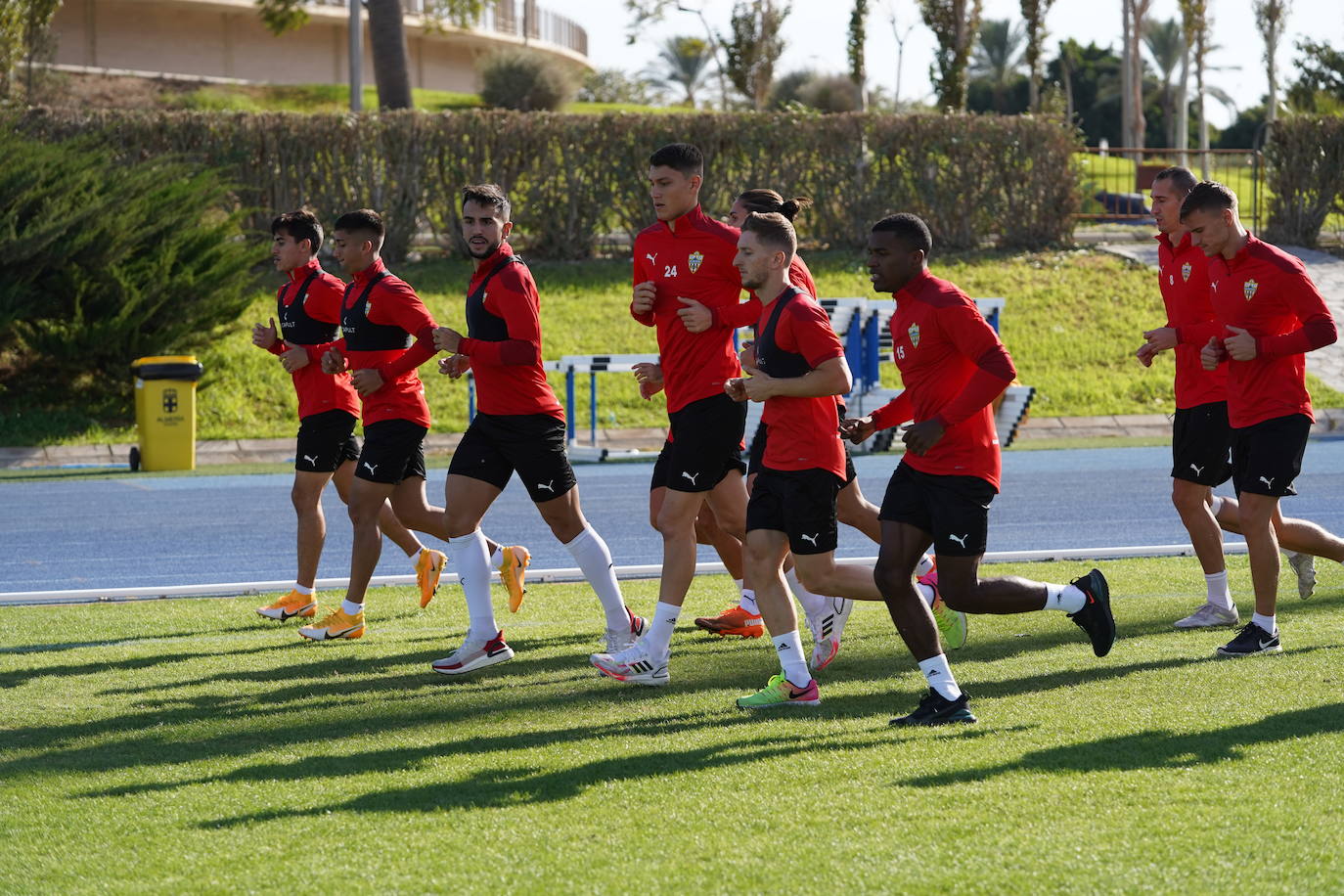 Enbtrenamiento del equipo rojiblanco este lunes