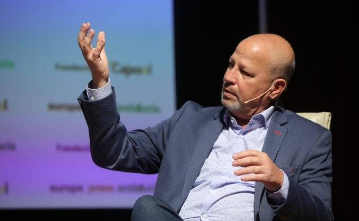 Javier Imbroda, durante el desayuno informativo de Europa Press este lunes. 