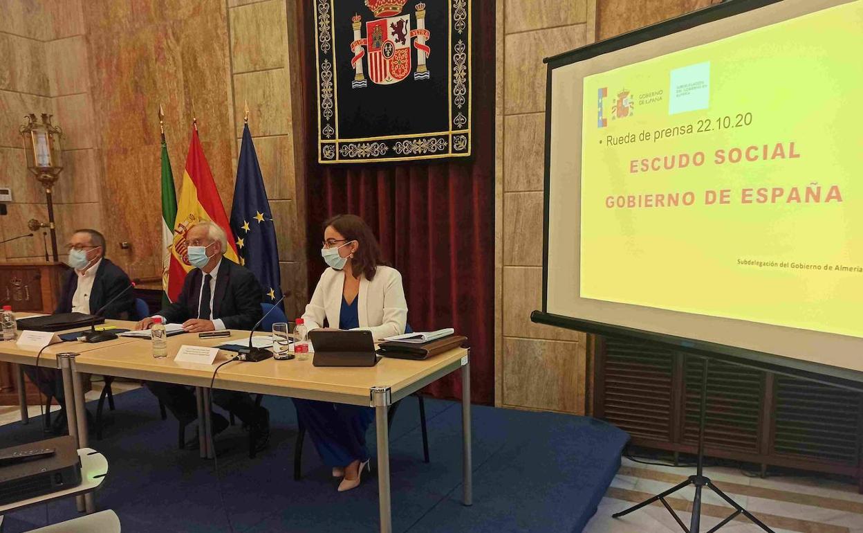Presentación de los datos correspondientes a Almería en la Subdelegación del Gobierno, esta mañana. 