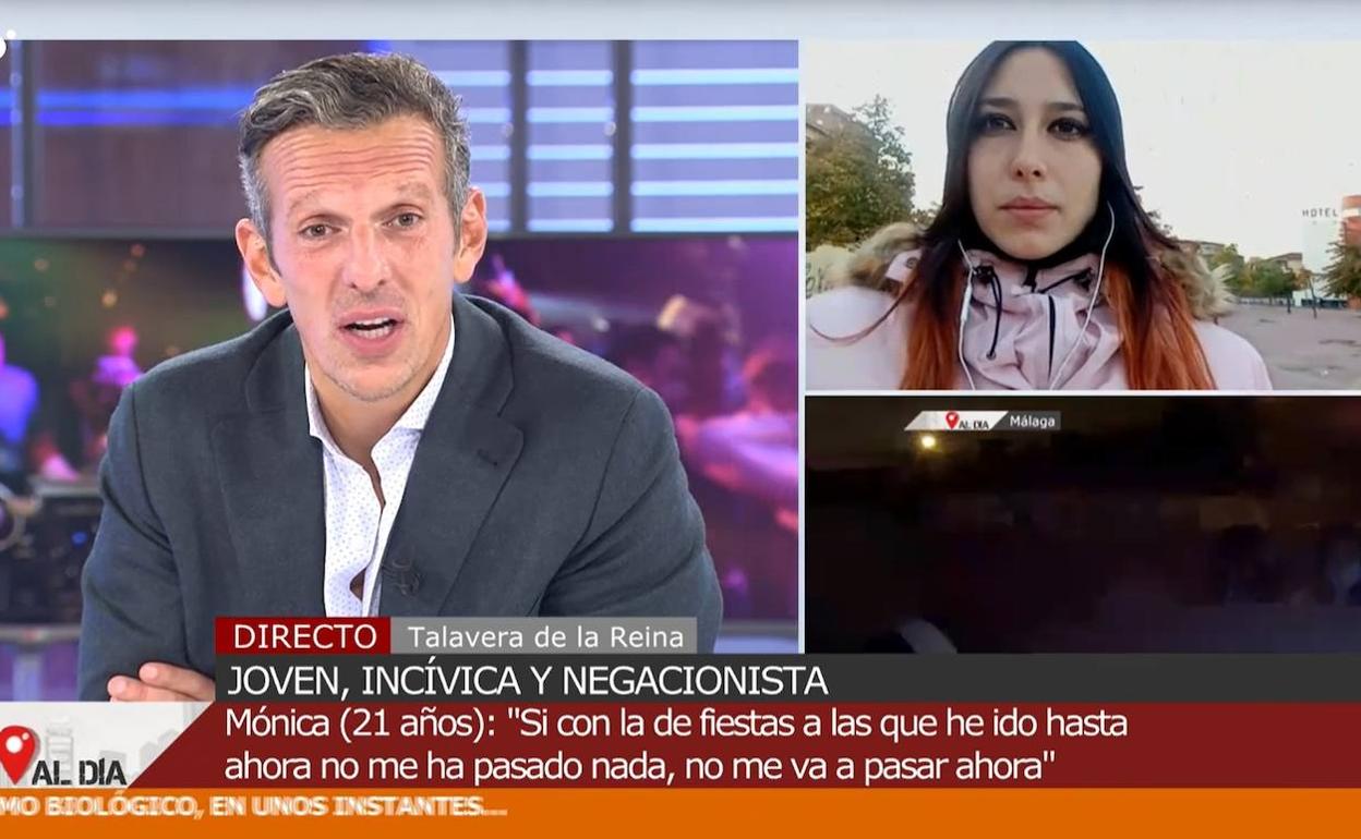 Mónica Ayllón, de 21 años, se dio a conocer en el programa Cuatro al día. 
