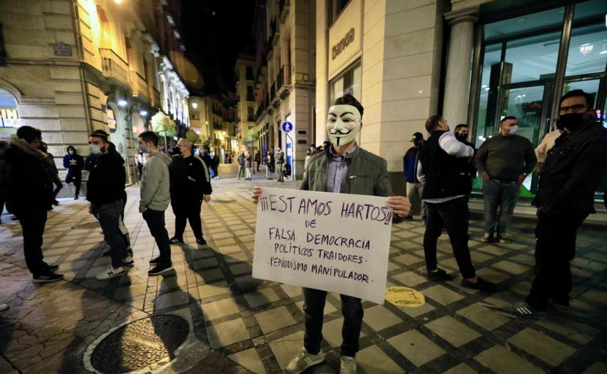 Instante de la manifestación. 