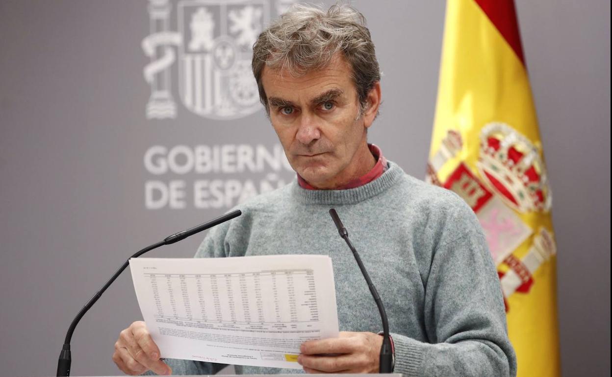 Fernando Simón en rueda de prensa.