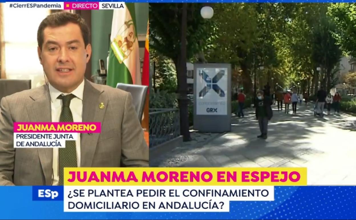 Juanma Moreno ha hablado en Espejo Público.