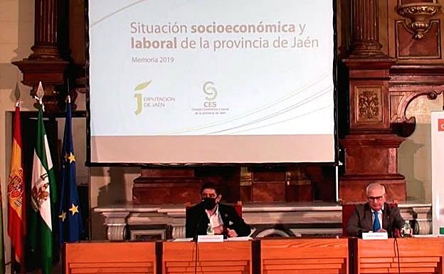 Francisco Reyes y Manuel Parras en la rueda de prensa online. 