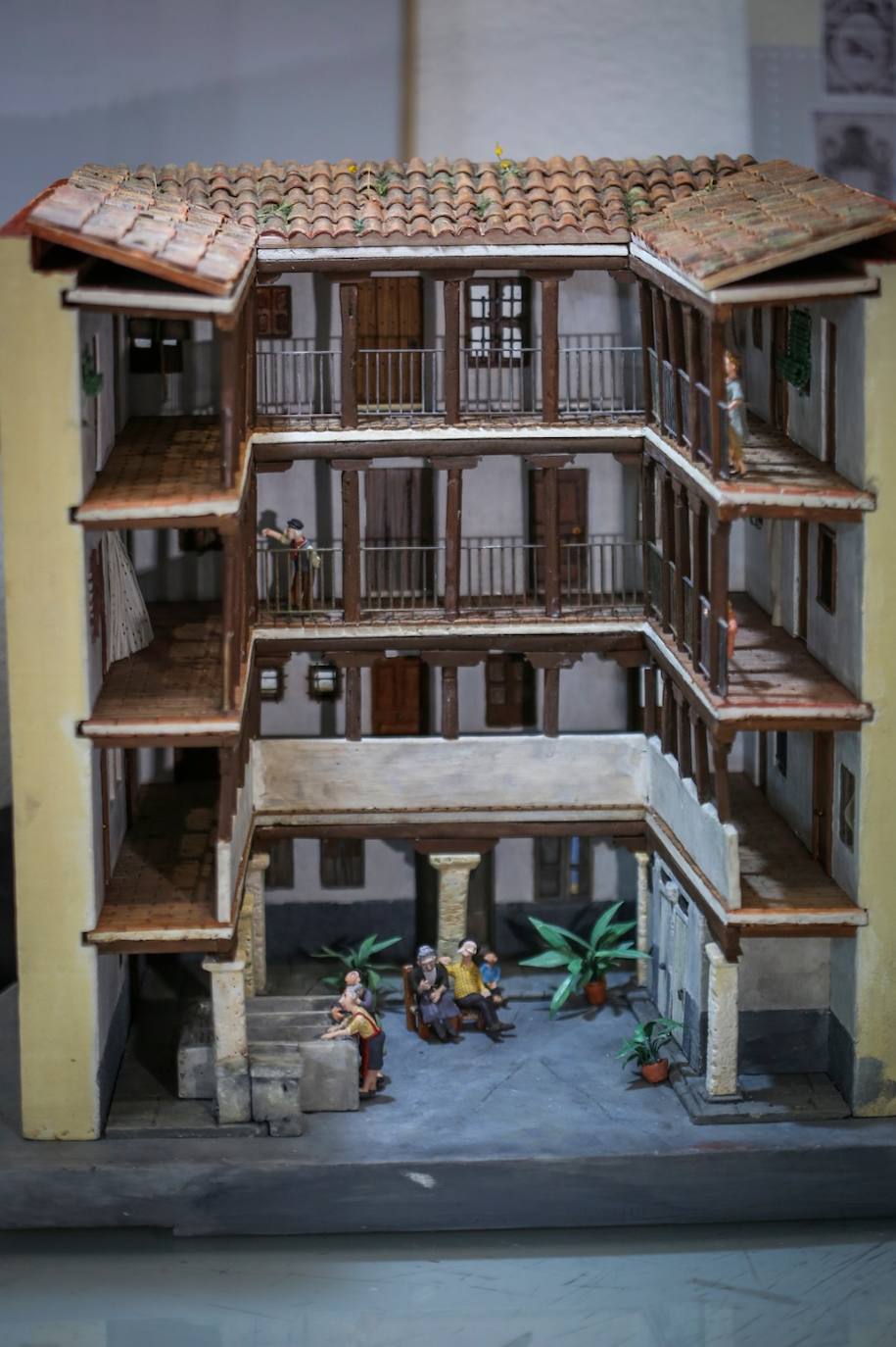 Fotos: La maqueta de la Corrala de Santiago, al detalle