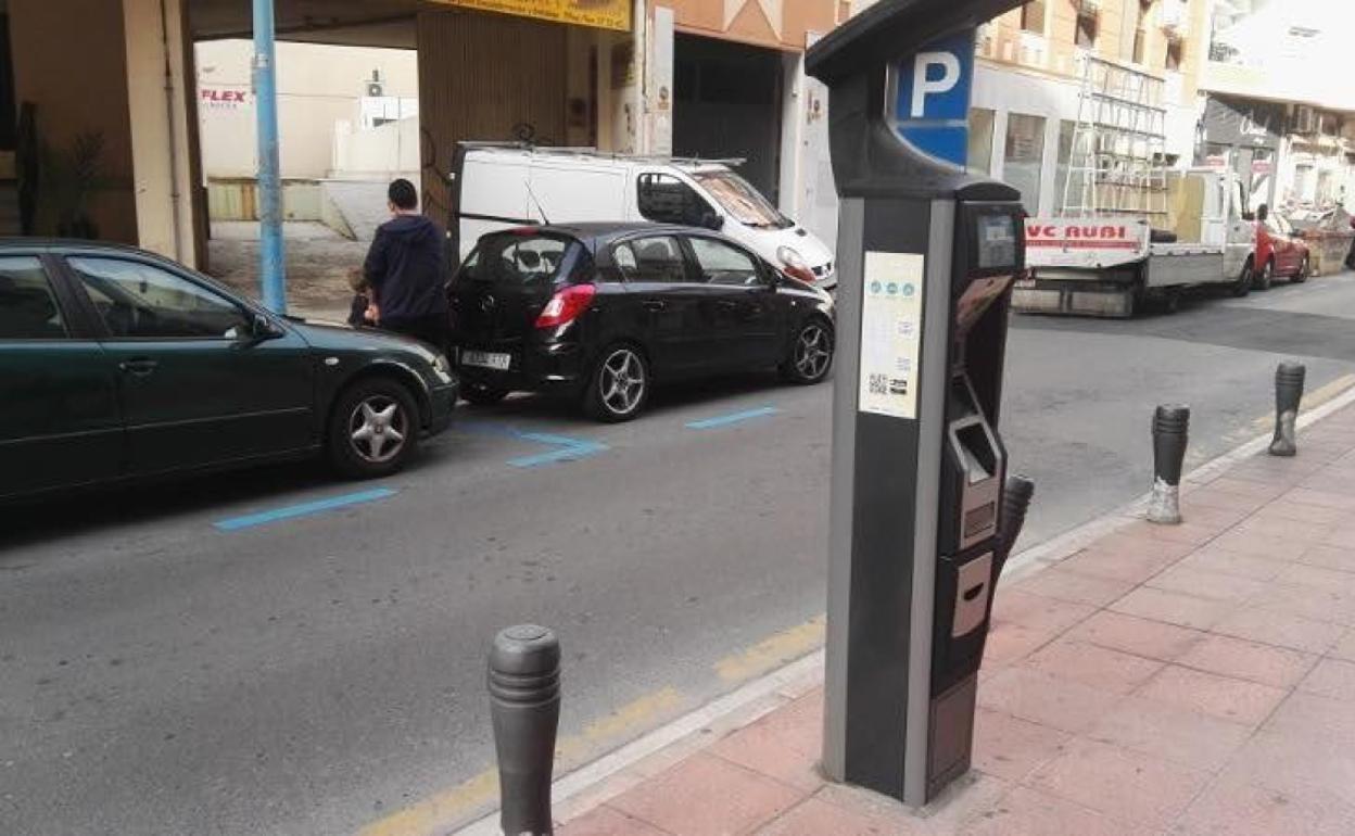 Parquímetro en la ciudad de Almería.