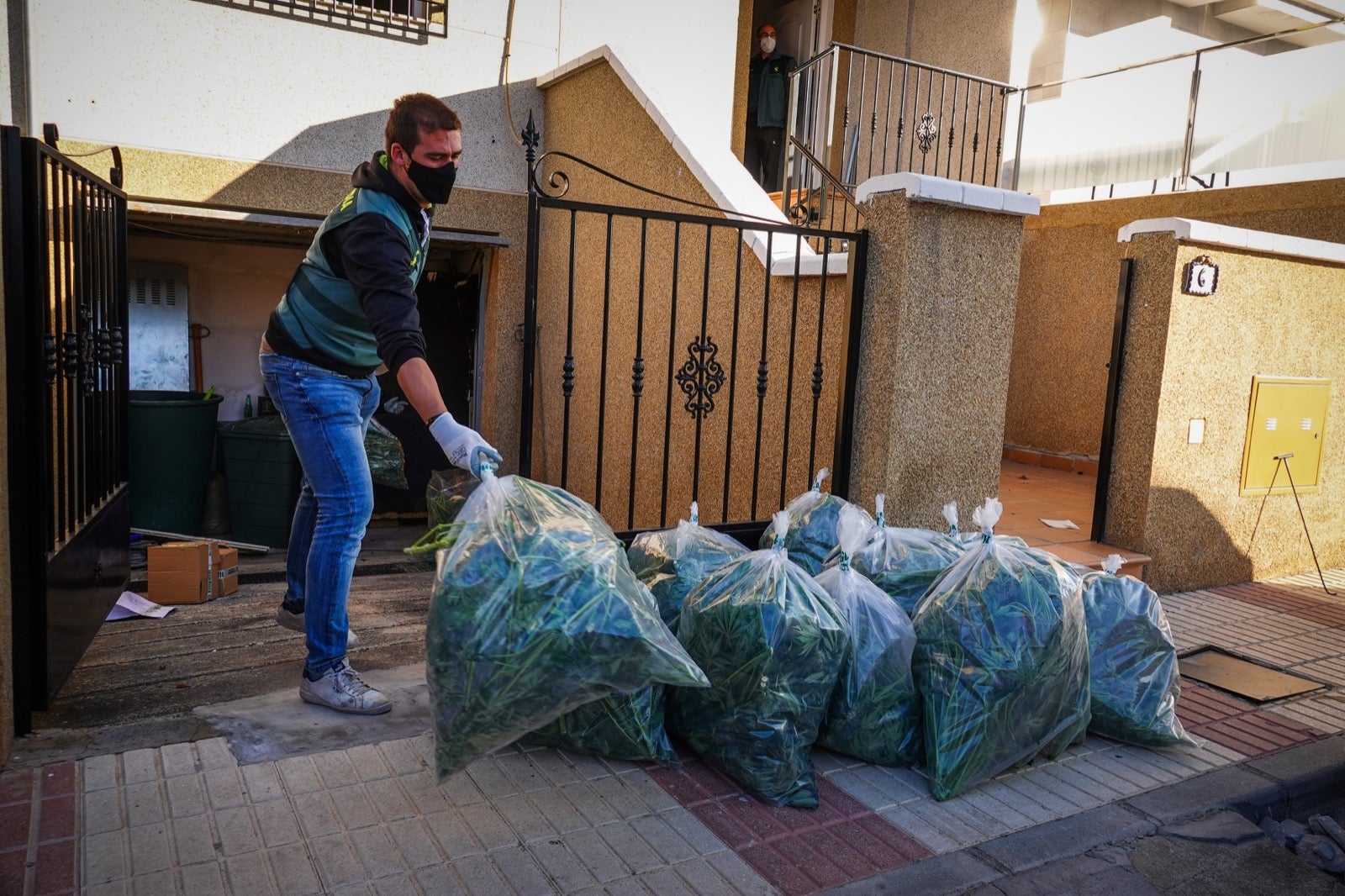 300 guardias civiles, 5.000 plantas, 13 detenidos, armas y coches de lujo