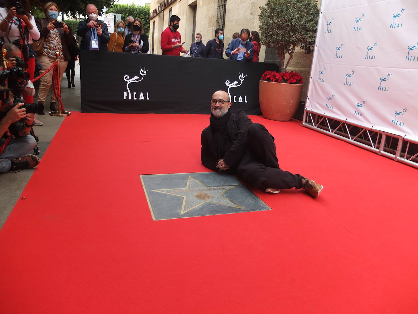 Galería. La estrella de Javier Cámara ya forma parte de la historia de Almería.