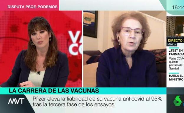 Margarita del Val avisa de un «enero tremendo» por una nueva ola y pide «posponer» la celebración de Navidad 