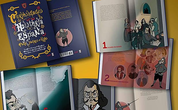 Imagen principal - Tres granadinos escriben una Historia de España para leer en familia