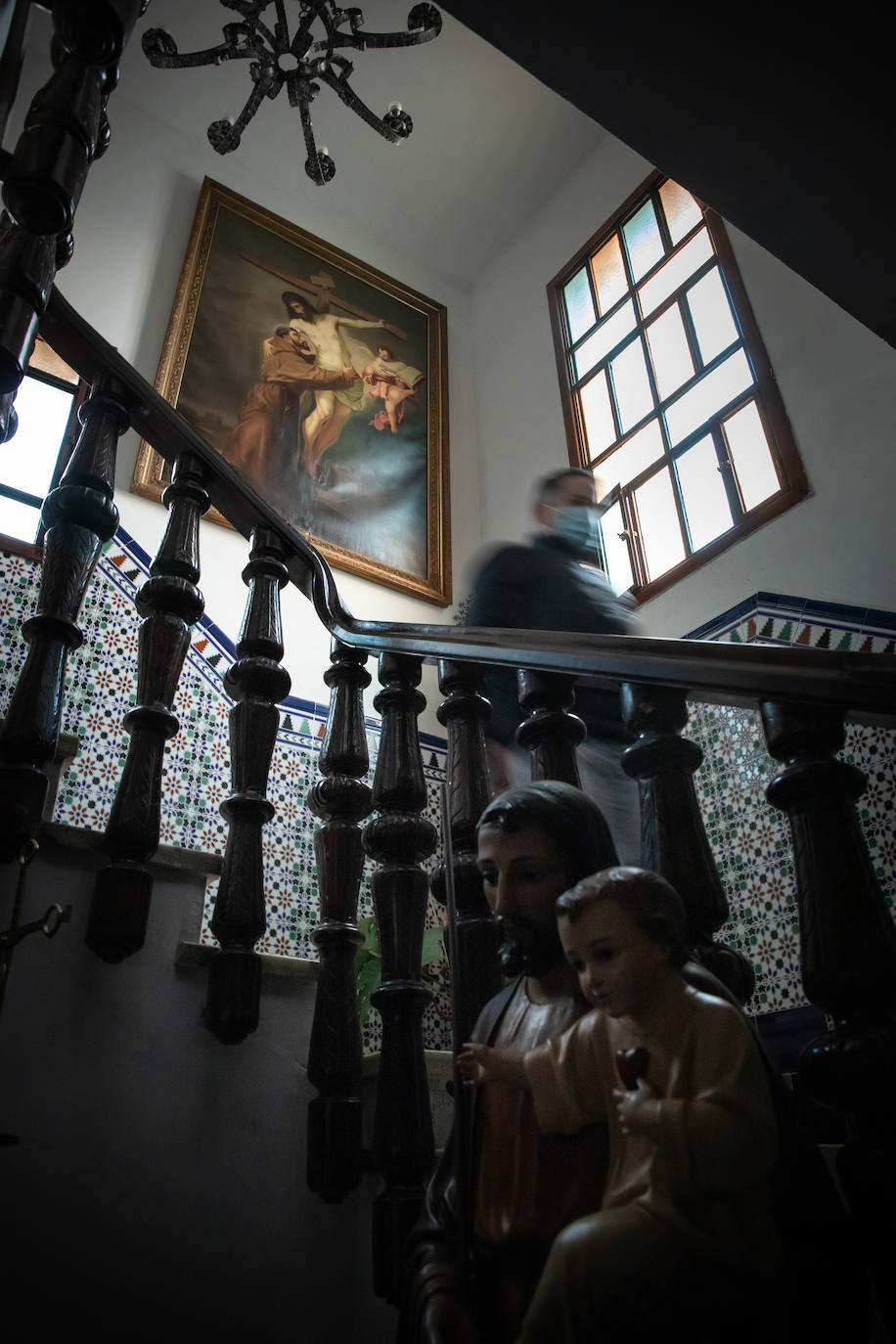 Escalera de la residencia de los Fossores. 