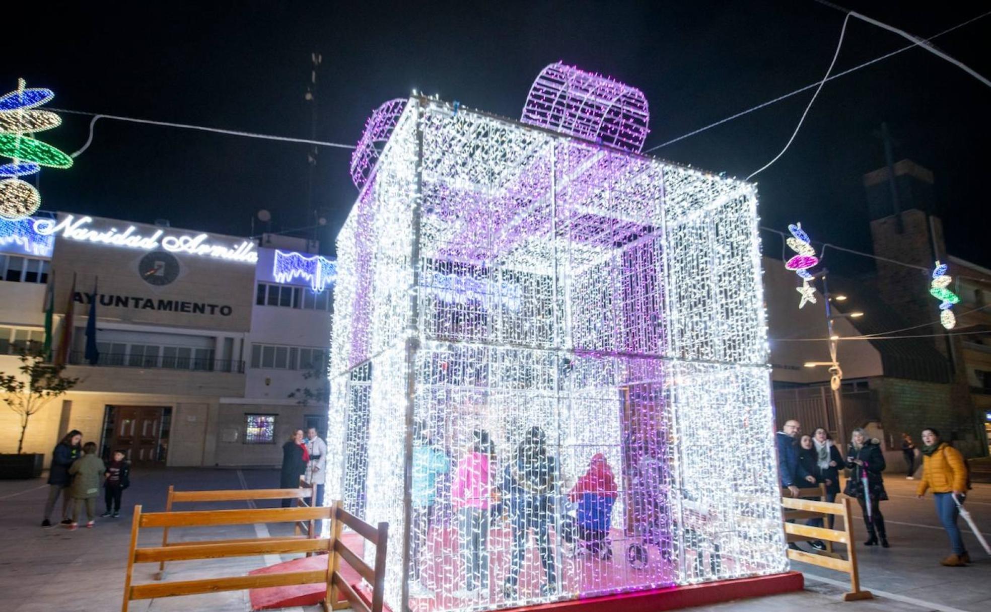 Luces de Navidad en Armilla.