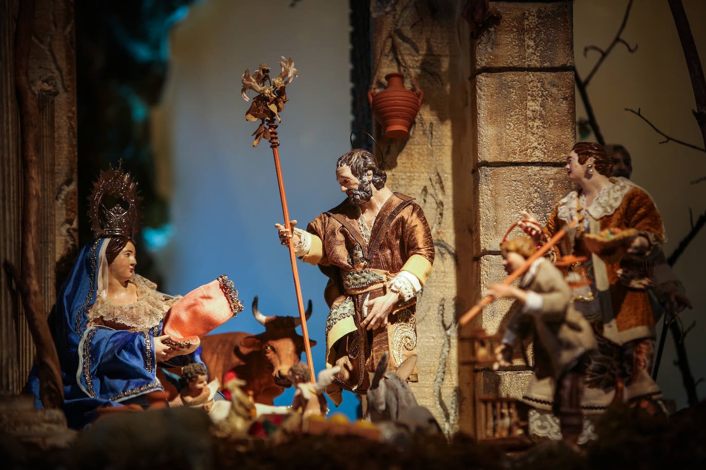 Belén napolitano de la hermandad del Vía Crucis. 