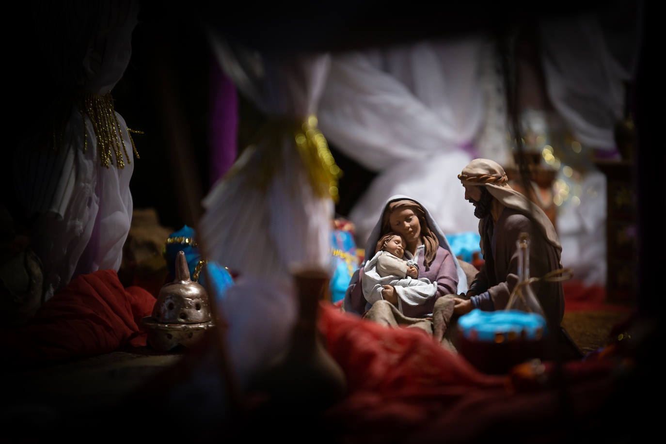 Uno de los tres palacios del belén de la Federación de Caseteros. 